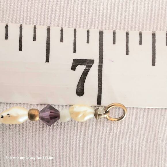 Dainty Beaded Bracelet Multicolor Multishape Stones - Picture 9 of 10